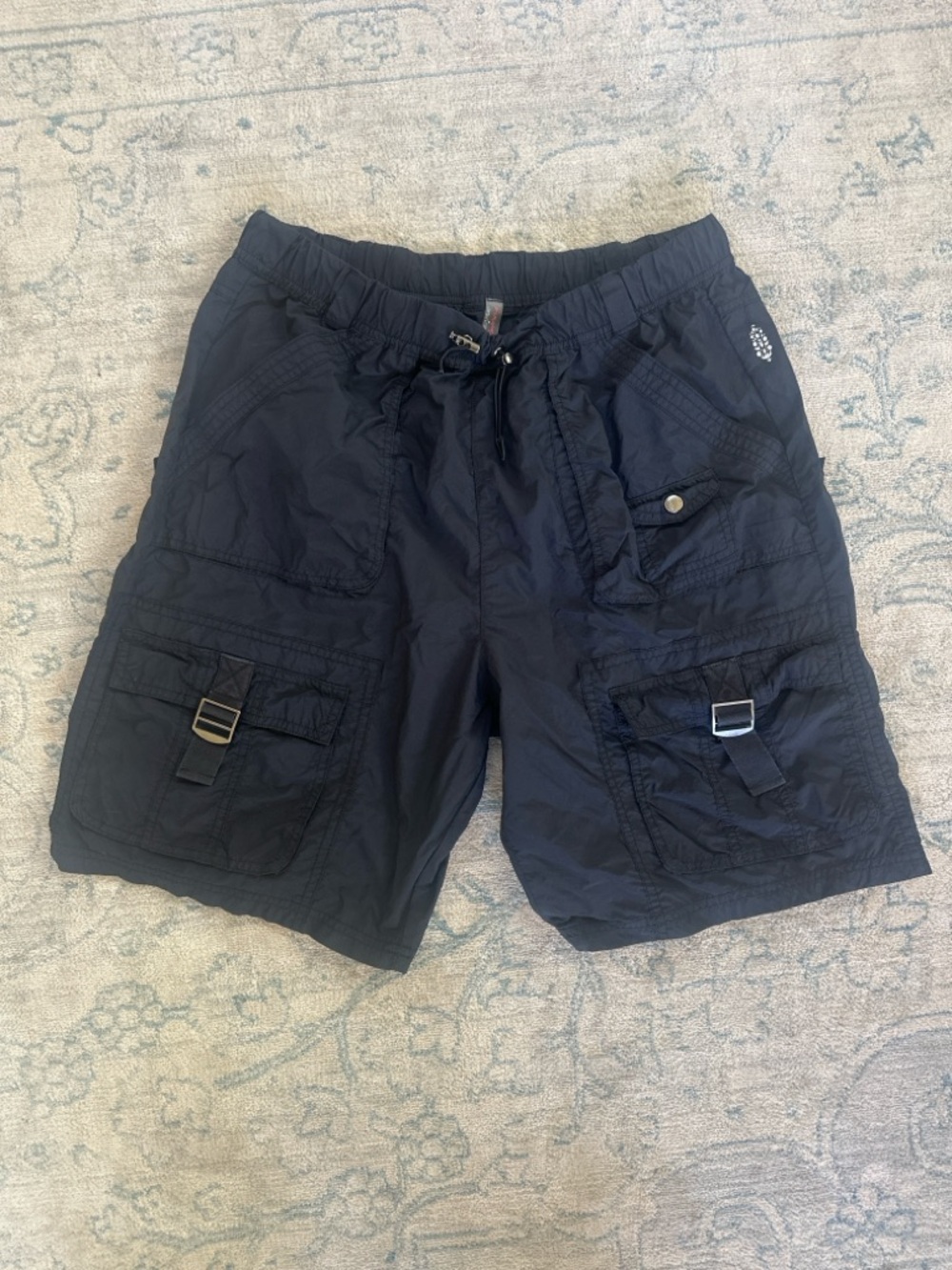 Free People Movement Cargo Shorts Black Nylon Utility Athletic Medium